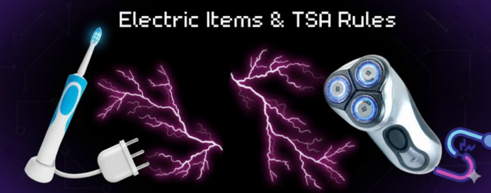 electronic items and tsa rules