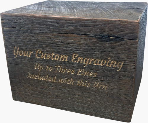 tsa approved urns wood engraved