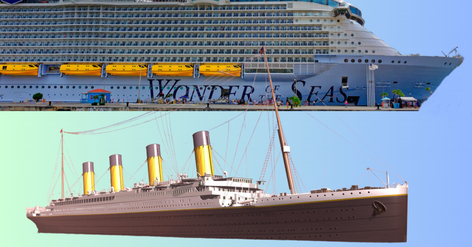 titanic vs cruise ship 2 ships (1)
