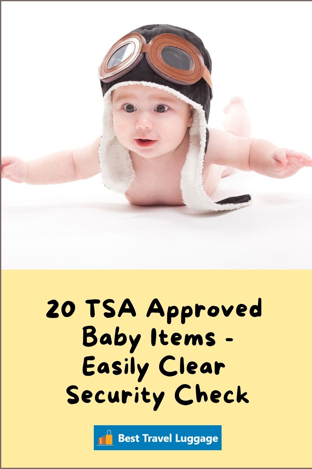 tsa approved baby items pin