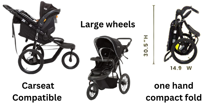 Jeep Hydro Stroller Review stroller 3 pics