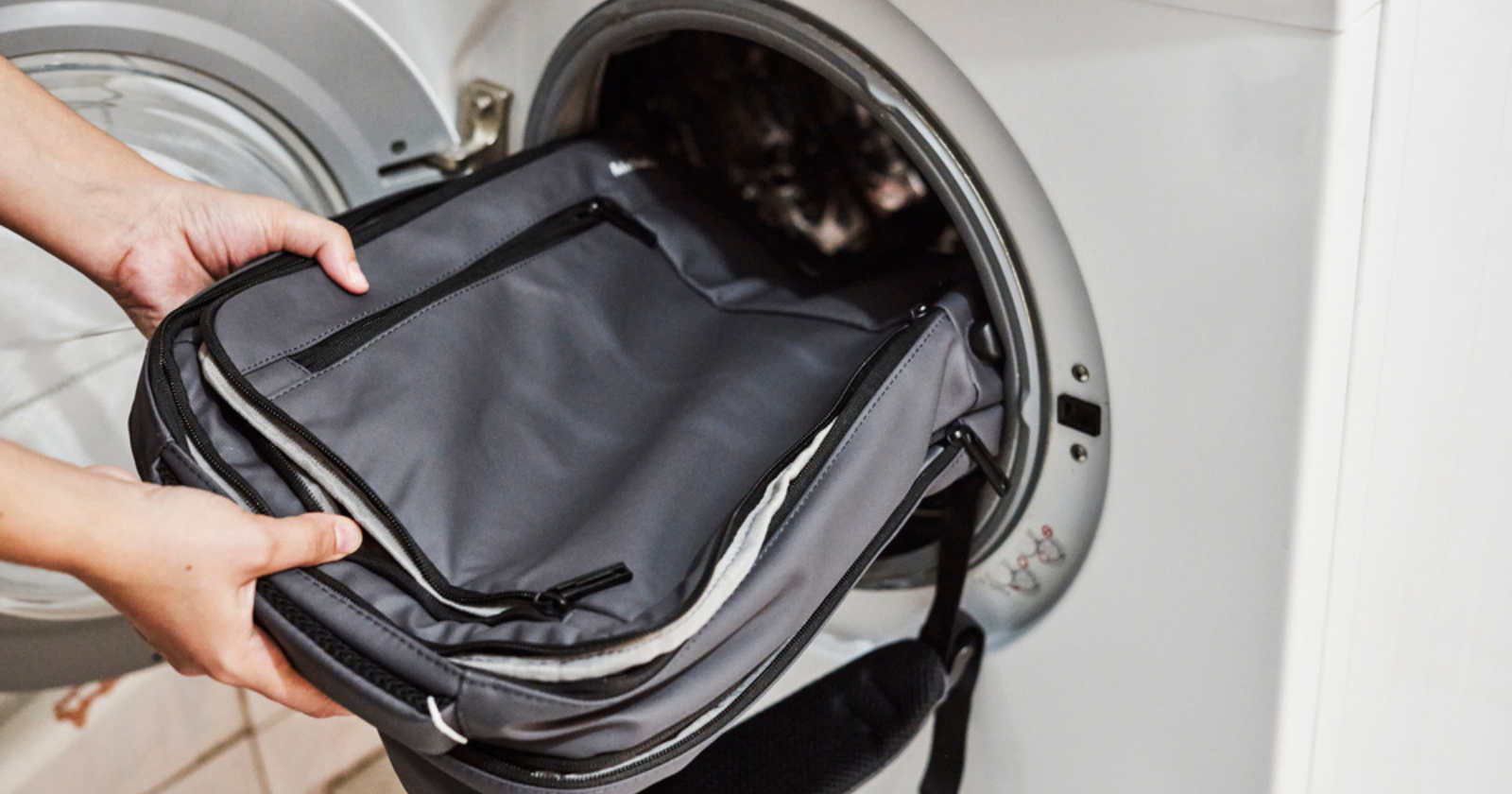 how to wash a travel backpack feature