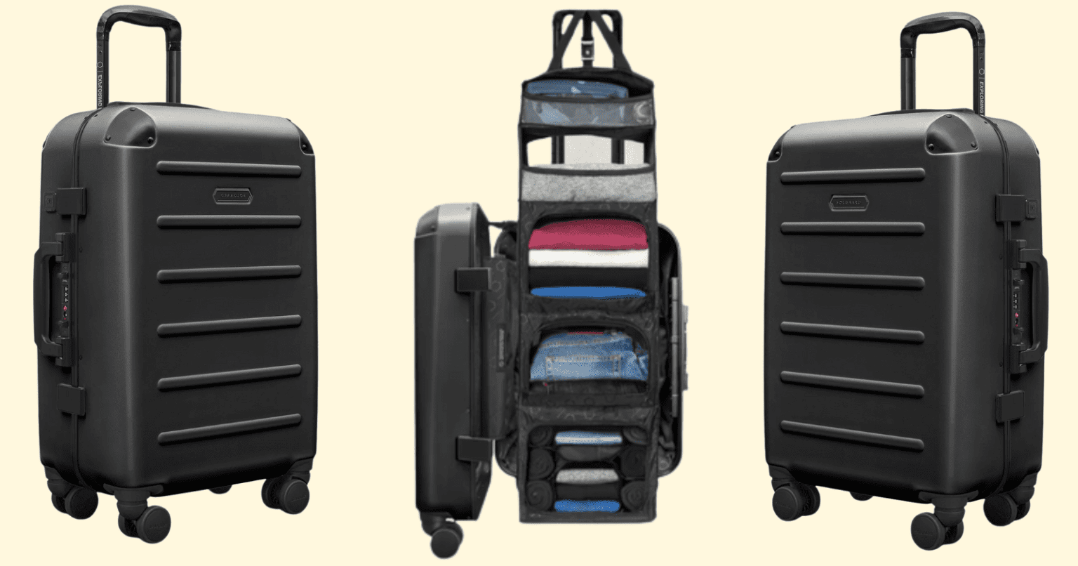 Solgaard Luggage Closet Packing Shelves In A Suitcase