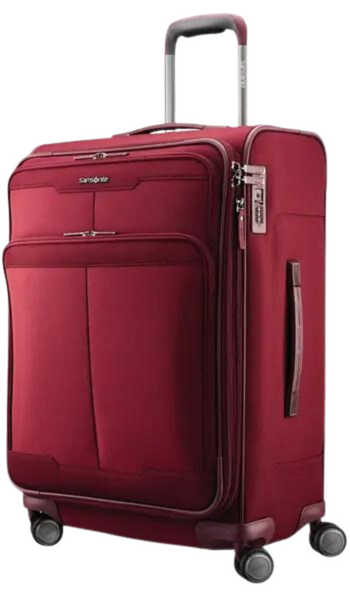 Soft Sided Luggage With TSA Locks white