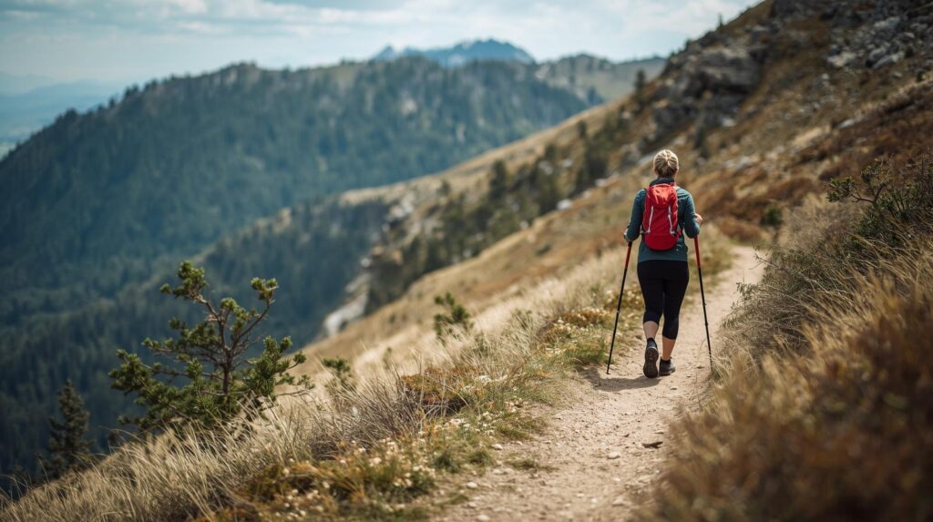 Trekking Poles in outdoors image