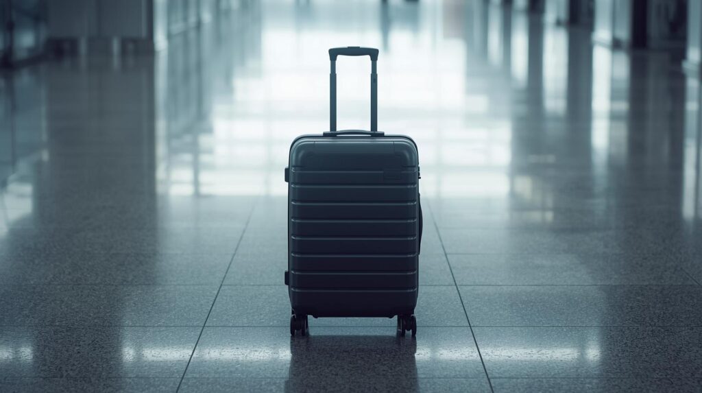 Wheeled medium sized suitcase