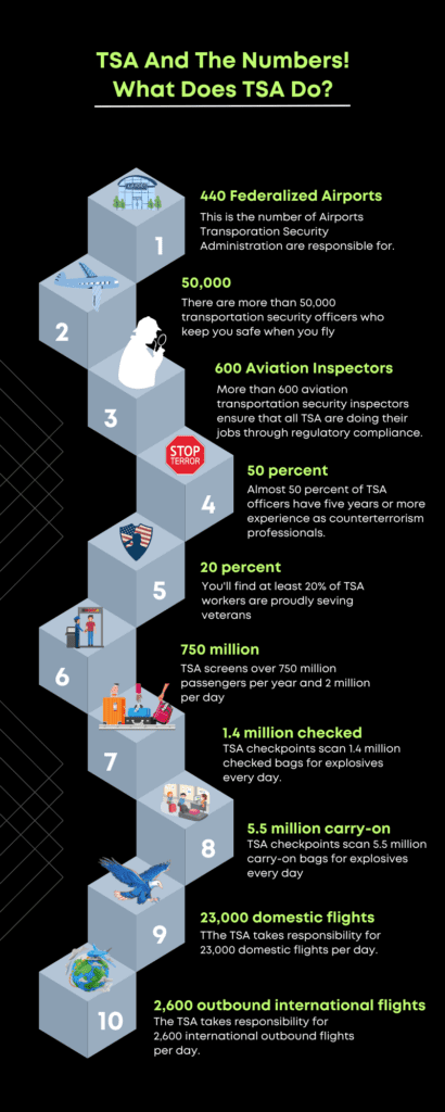 TSA And The Numbers! What Do They Do infograph