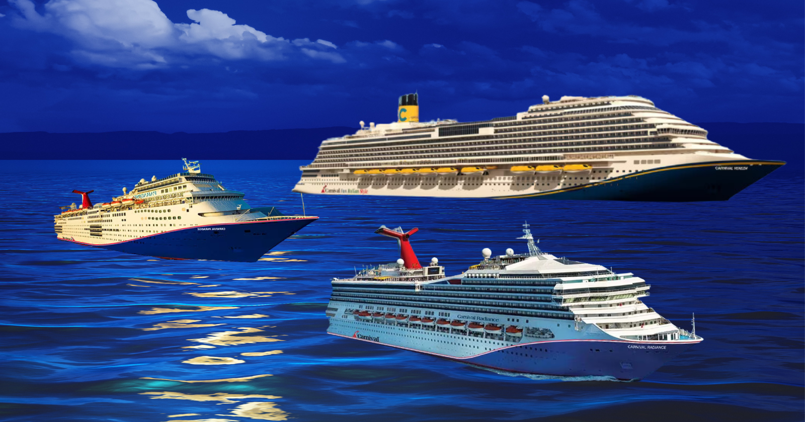 Carnival Ships by Size and Age feature
